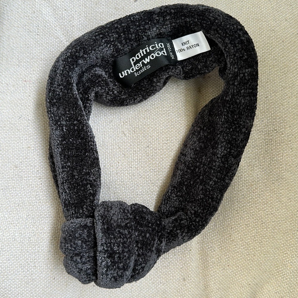Patricia Underwood chenille knotted headband NWOT